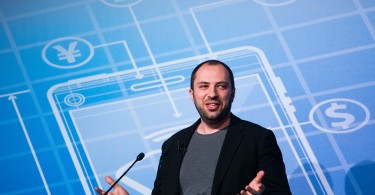BARCELONA, SPAIN - FEBRUARY 24:  Whatsapp CEO Jan Koum during a Keynote conference as part of the first day of the Mobile World Congress 2014 at the Fira Gran Via complex on February 24, 2014 in Barcelona, Spain. The annual Mobile World Congress hosts some of the world's largest communication companies, with many unveiling their latest phones and gadgets. The show runs from February 24 - February 27.  (Photo by David Ramos/Getty Images)